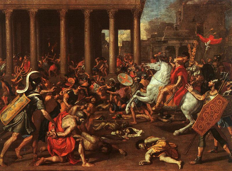 Nicolas Poussin The Conquest of Jerusalem Sweden oil painting art